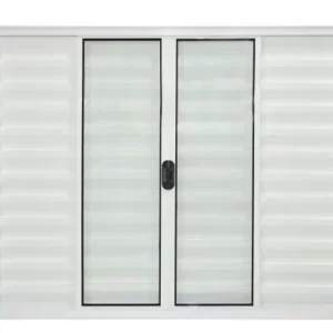VENEZIANA DE CORRER 6 FOLHAS SEM GRADE LINHA MODULAR - ALUMÍNIO BRANCO INOVAX