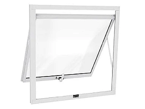 MAXIM-AR VIDRO MINI BOREAL SEM GRADE- ALUMÍNIO BRANCO LINHA MAX