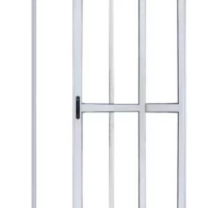 PORTA BALCÃO 2 FOLHAS COM FECHADURA LINHA MAX - ALUMÍNIO BRANCO INOVAX