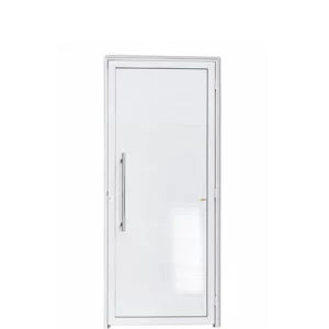 PORTA LAMBRIL COM PUXADOR LINHA 25 ALUMÍNIO BRANCO - INOVAX