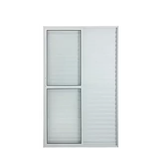PORTA BALCÃO 3 FOLHAS ALUMÍNIO BRANCO COM FECHADURA LINHA 25 INOVAX